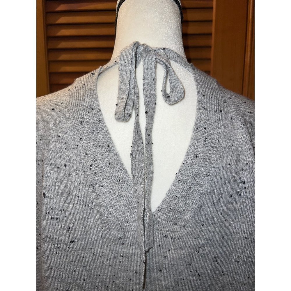 Loft Grey Speckled V Neck Tunic — Medium - Picture 6 of 13